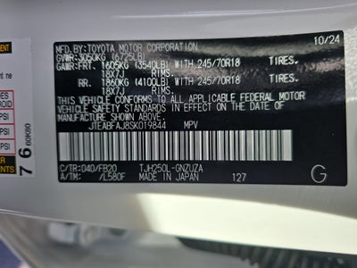 2025 Toyota Land Cruiser Base