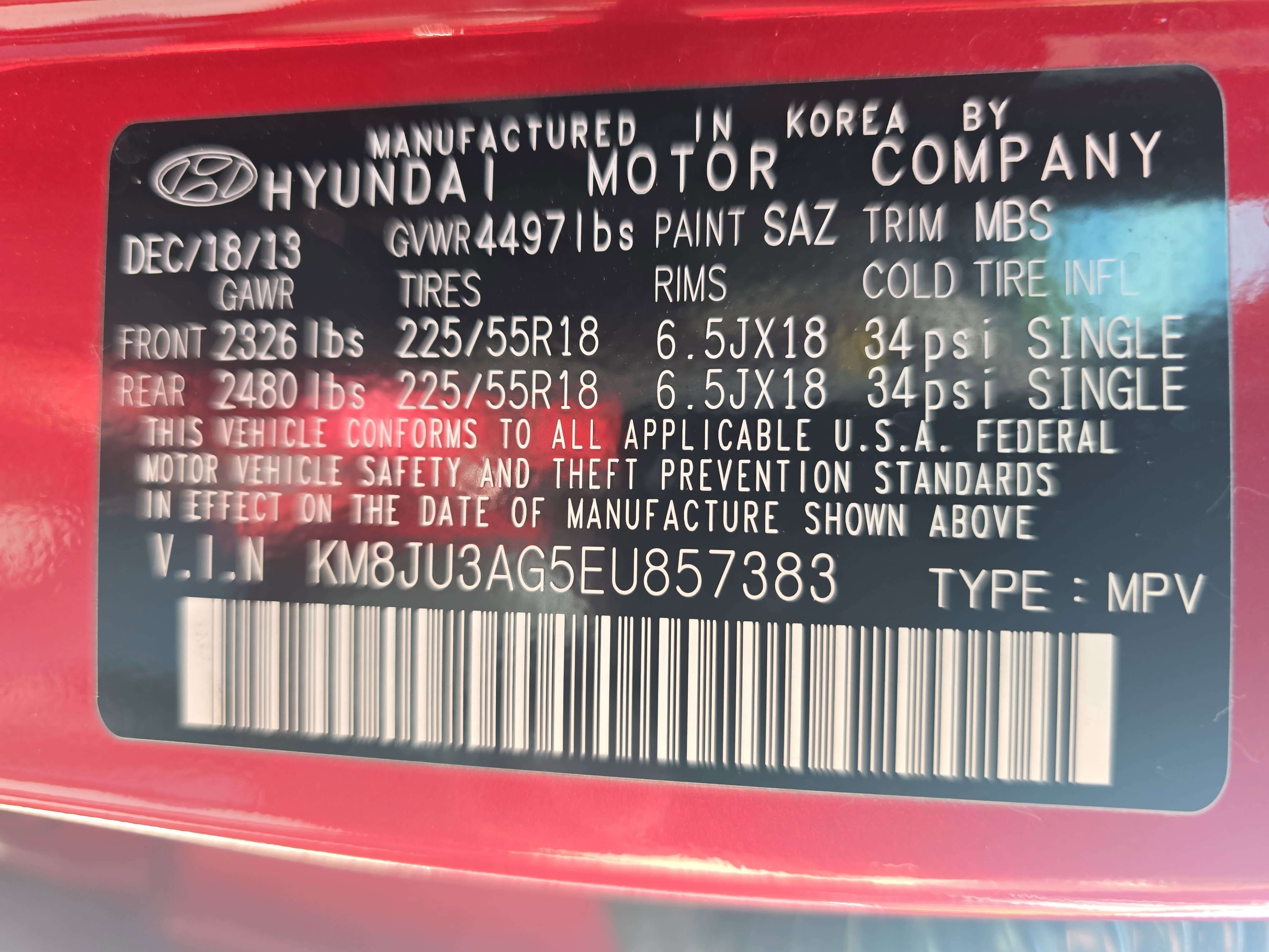 2014 Hyundai Tucson Limited