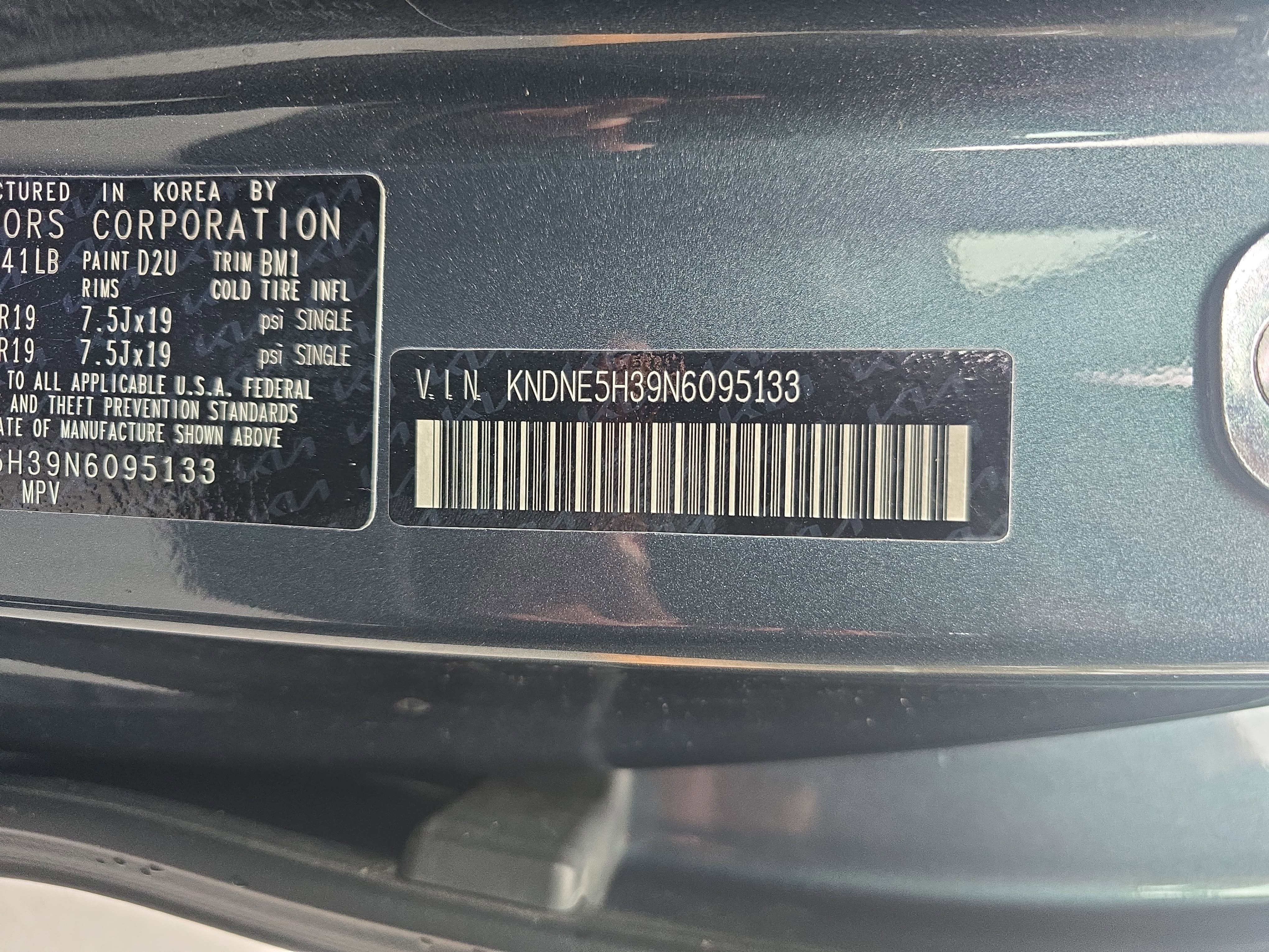 2022 Kia Carnival SX