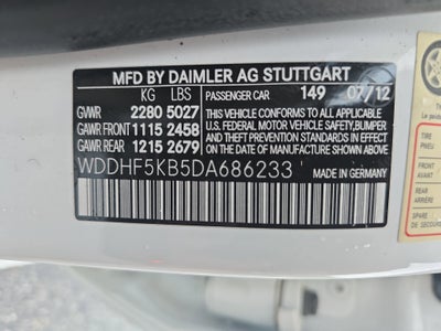 2013 Mercedes-Benz E-Class E 350