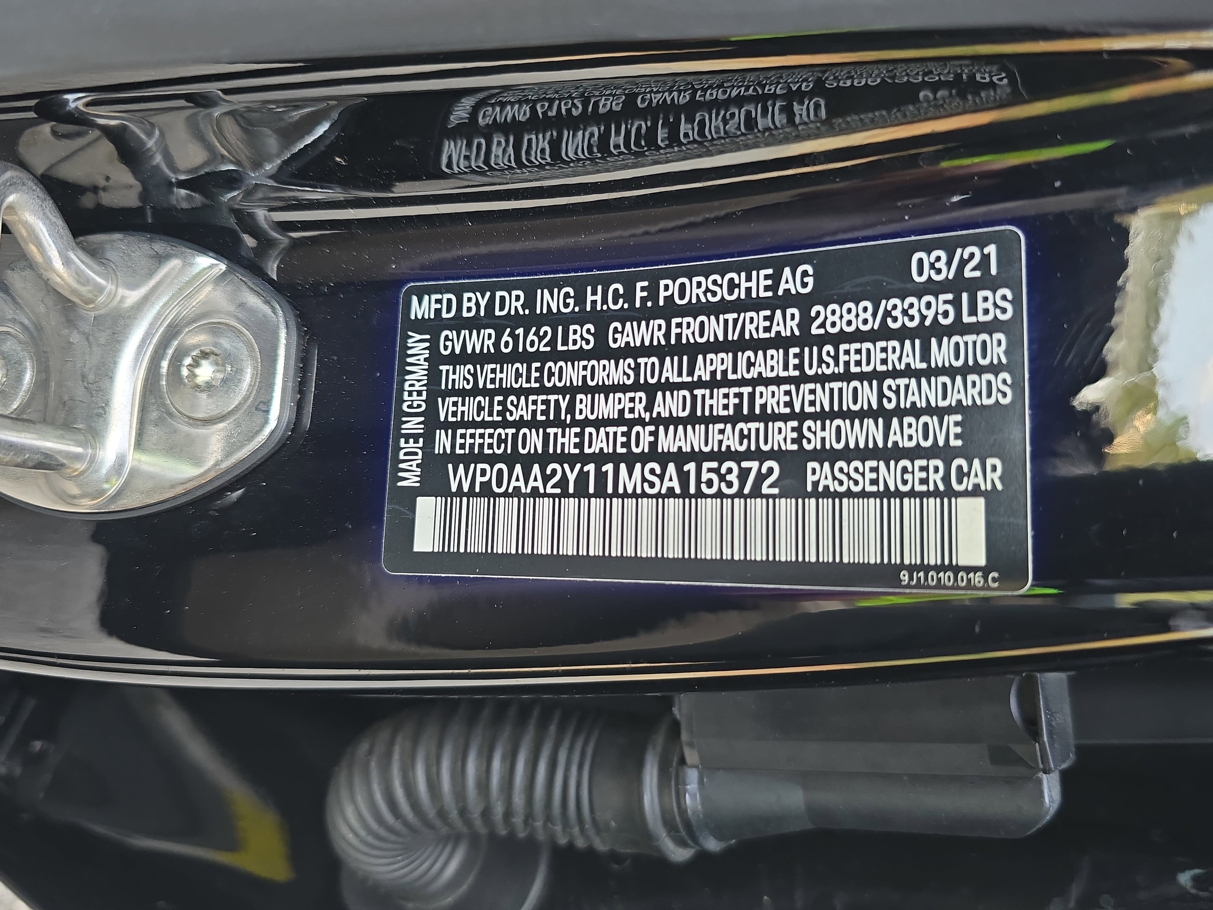 2021 Porsche Taycan Base