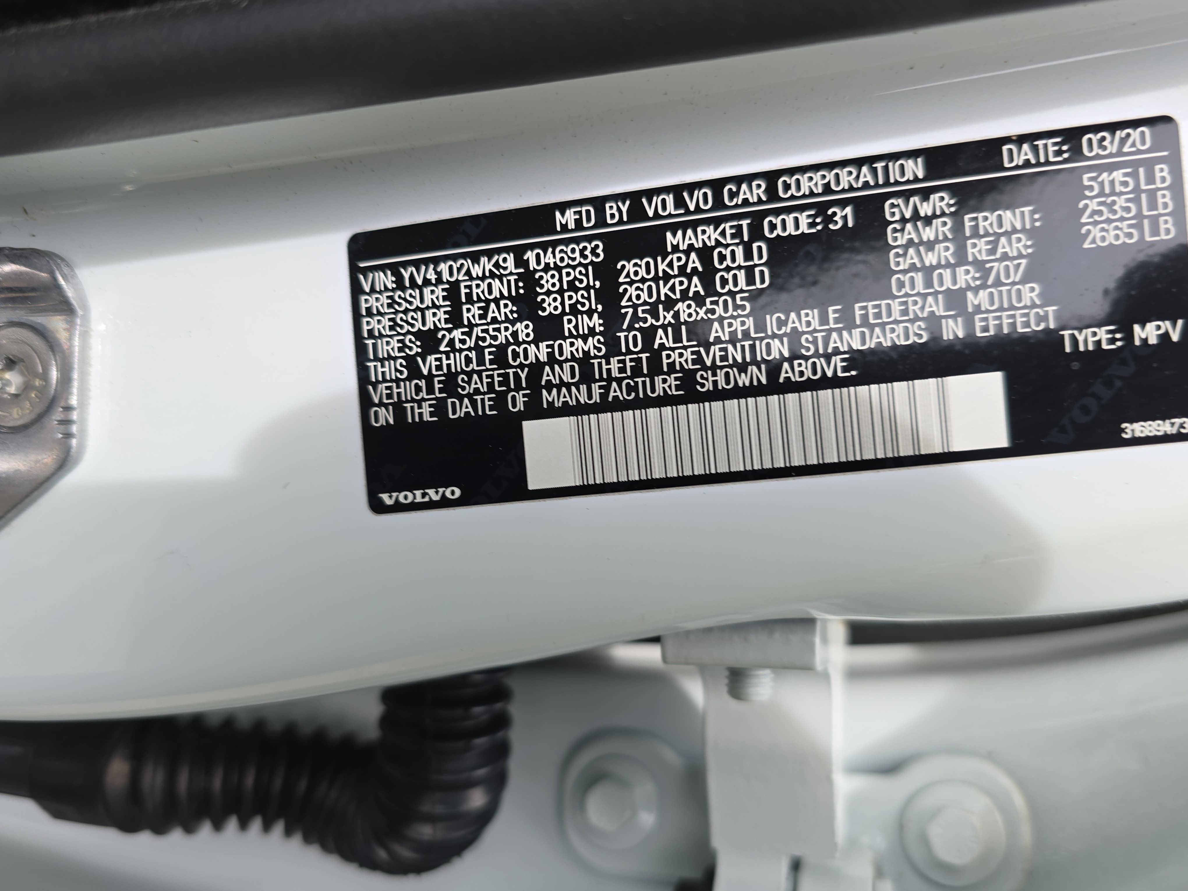 2020 Volvo V60 Cross Country T5