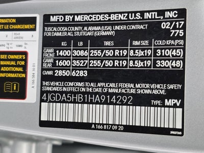 2017 Mercedes-Benz GLE GLE 350