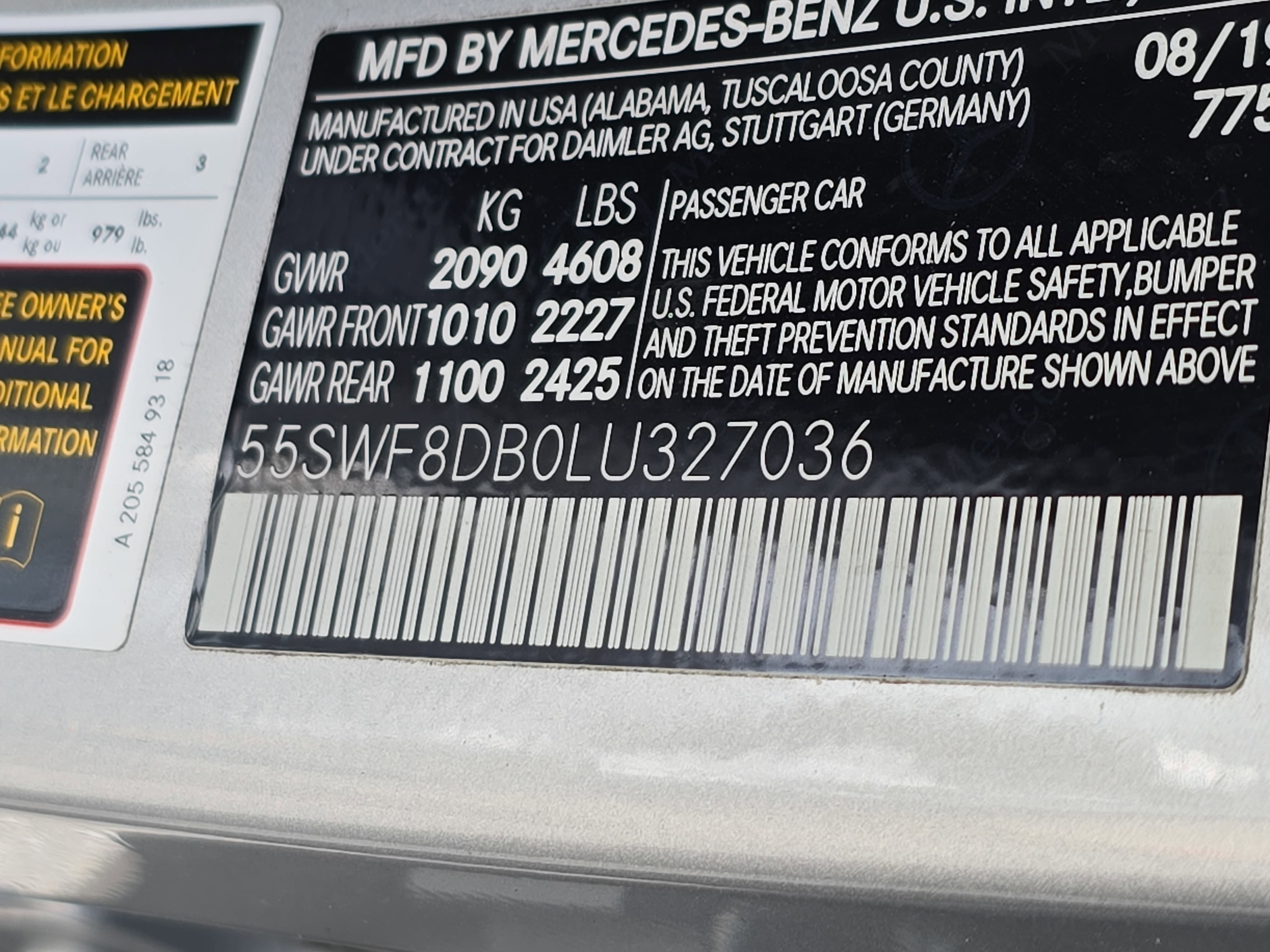 2020 Mercedes-Benz C-Class C 300