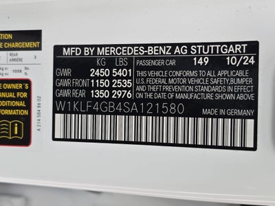 2025 Mercedes-Benz E-Class E 350