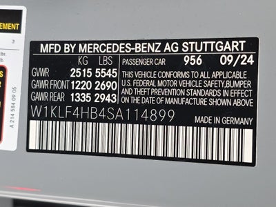 2025 Mercedes-Benz E-Class E 350