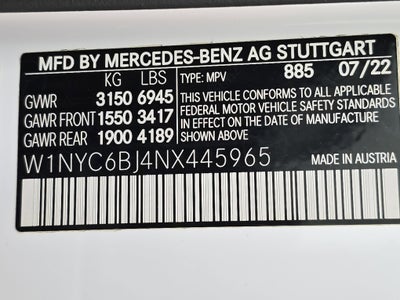 2022 Mercedes-Benz G-Class G 550