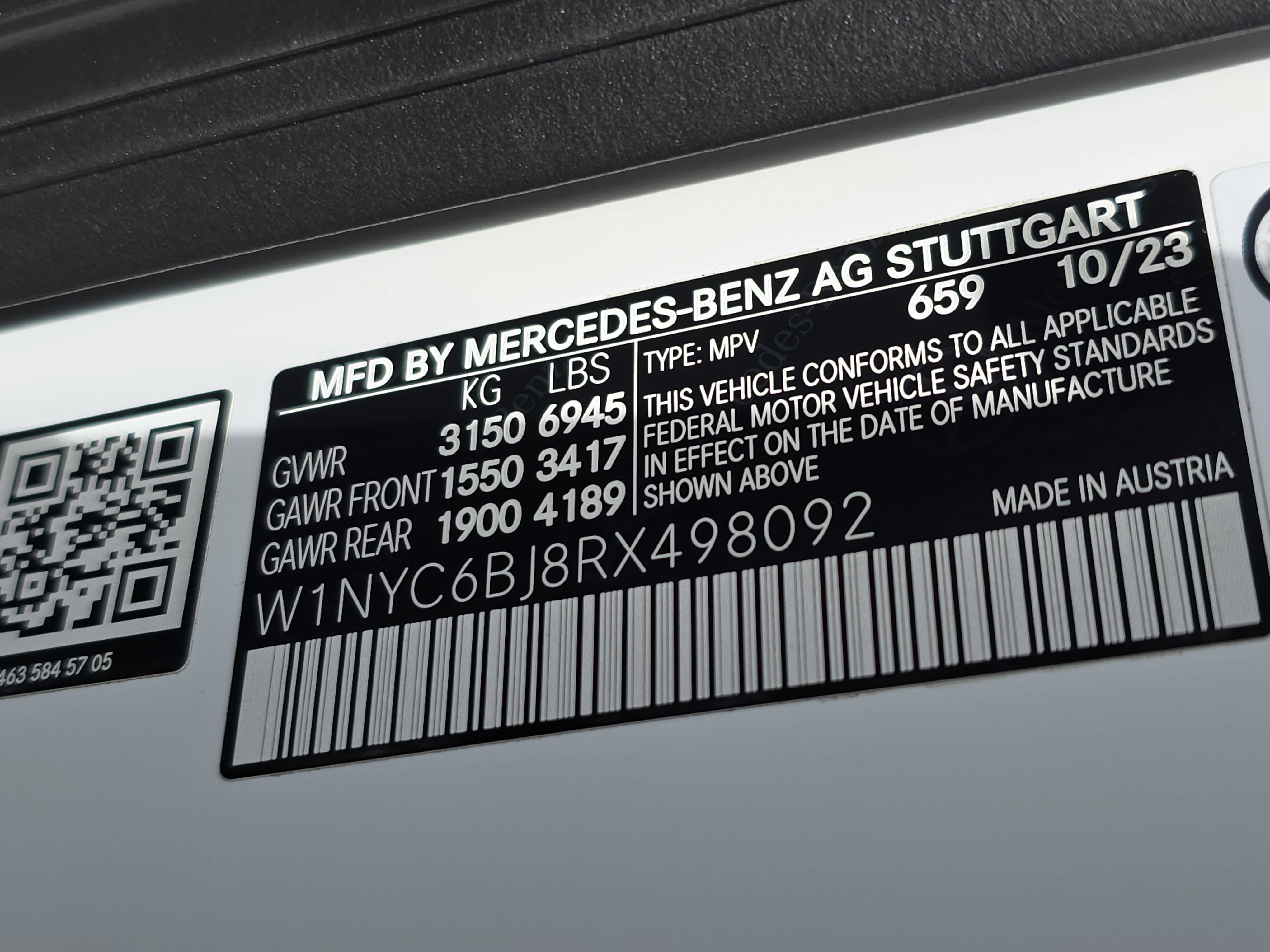 2024 Mercedes-Benz G-Class G 550