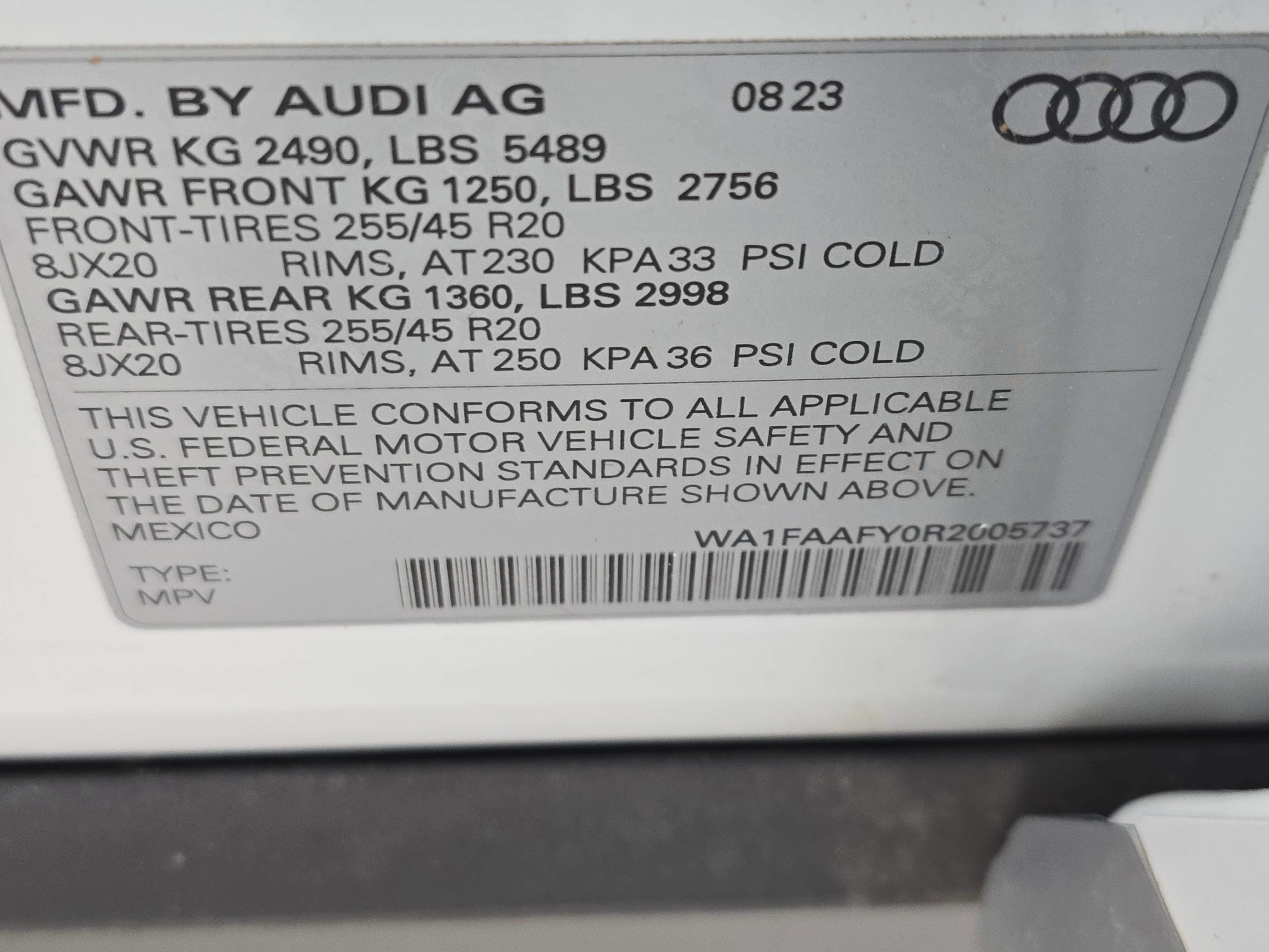 2024 Audi Q5 S line Prestige