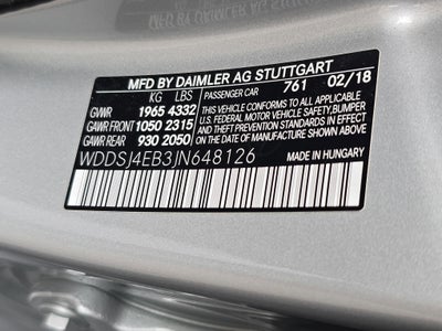 2018 Mercedes-Benz CLA CLA 250