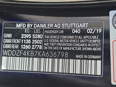 2019 Mercedes-Benz E-Class E 300