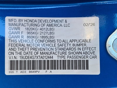 2026 Acura Integra w/A-Spec Technology Package