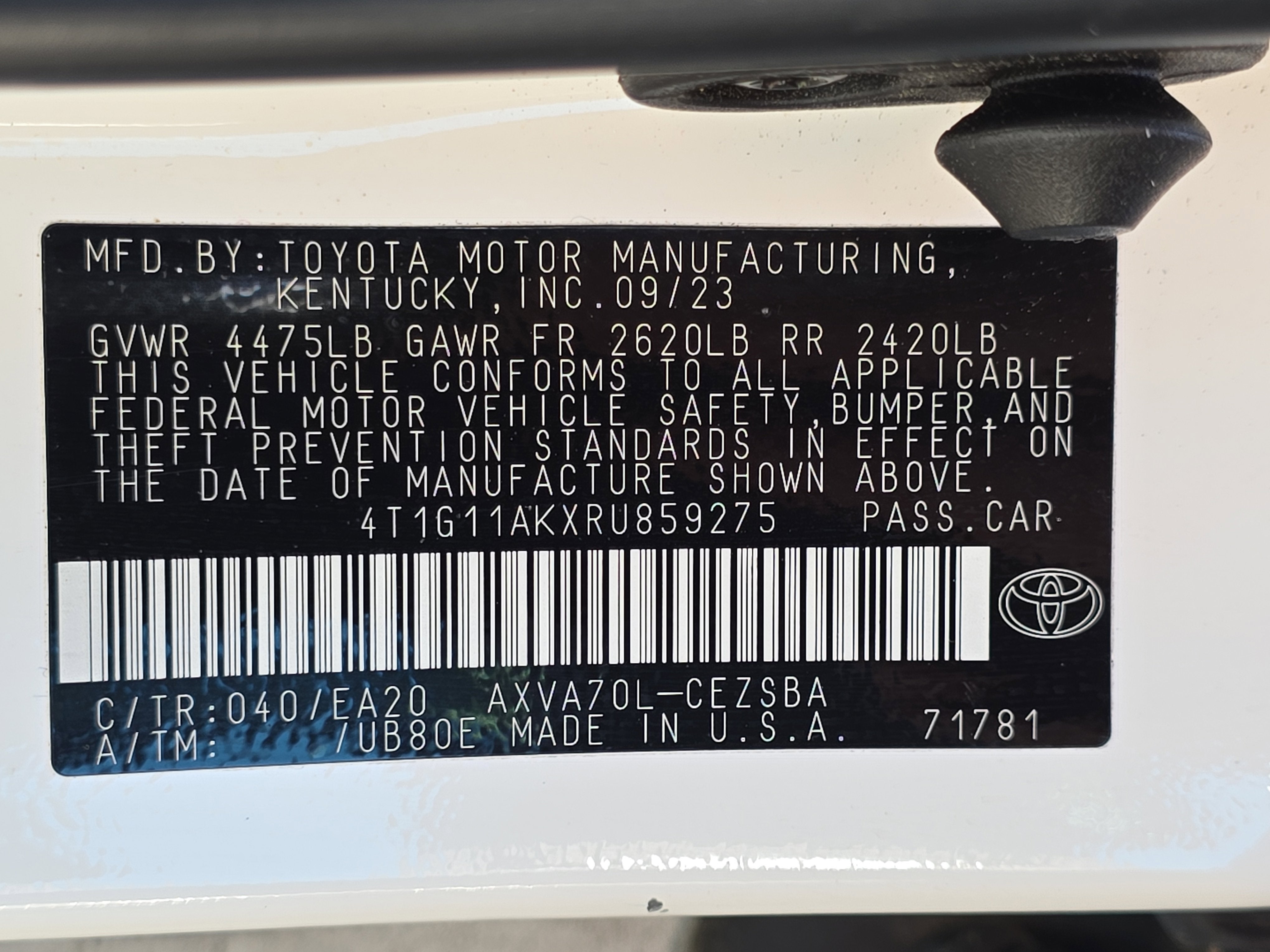 2024 Toyota Camry SE