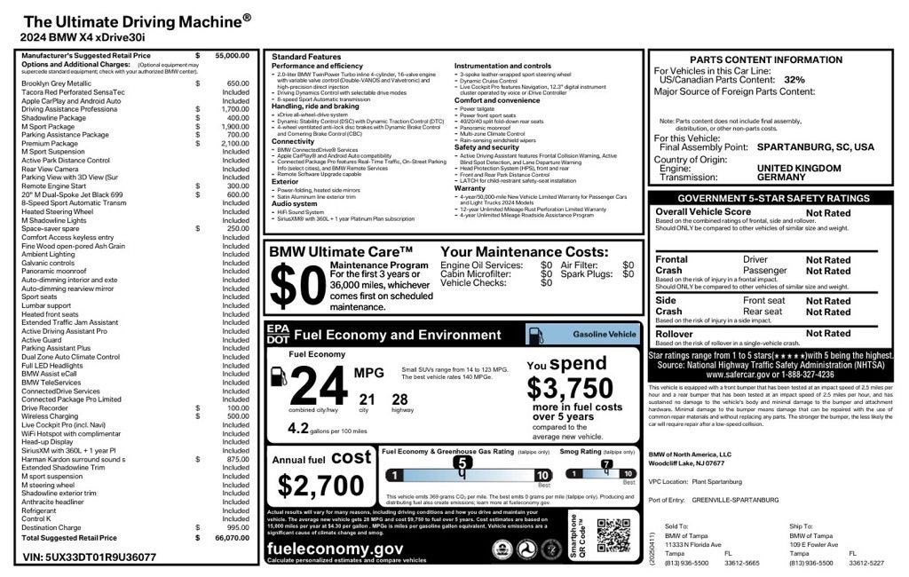 2024 BMW X4 xDrive30i