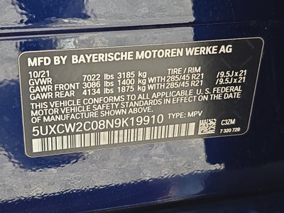 2022 BMW X7 xDrive40i
