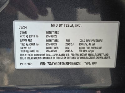 2024 Tesla Model Y Standard Range