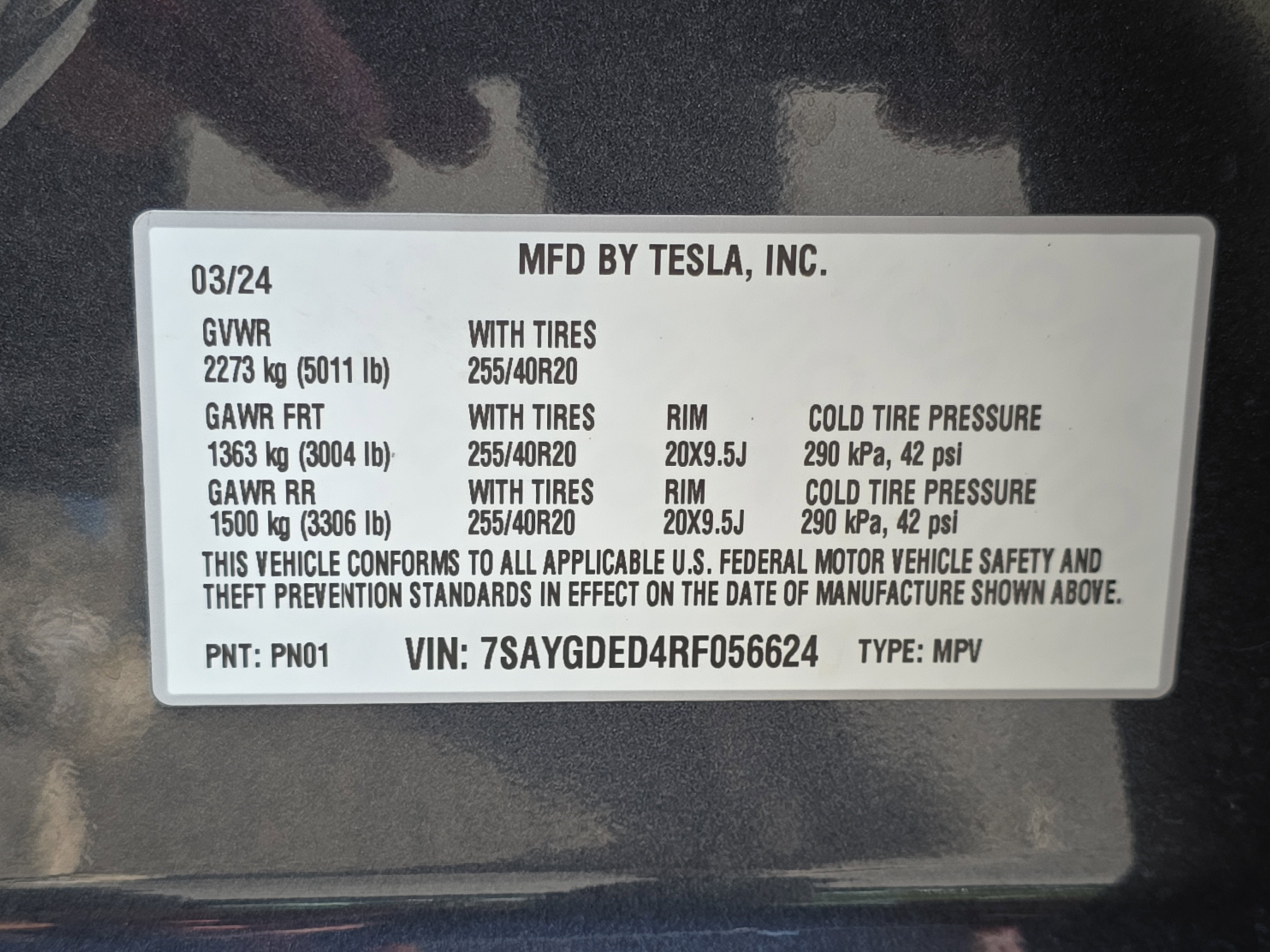 2024 Tesla Model Y Standard Range