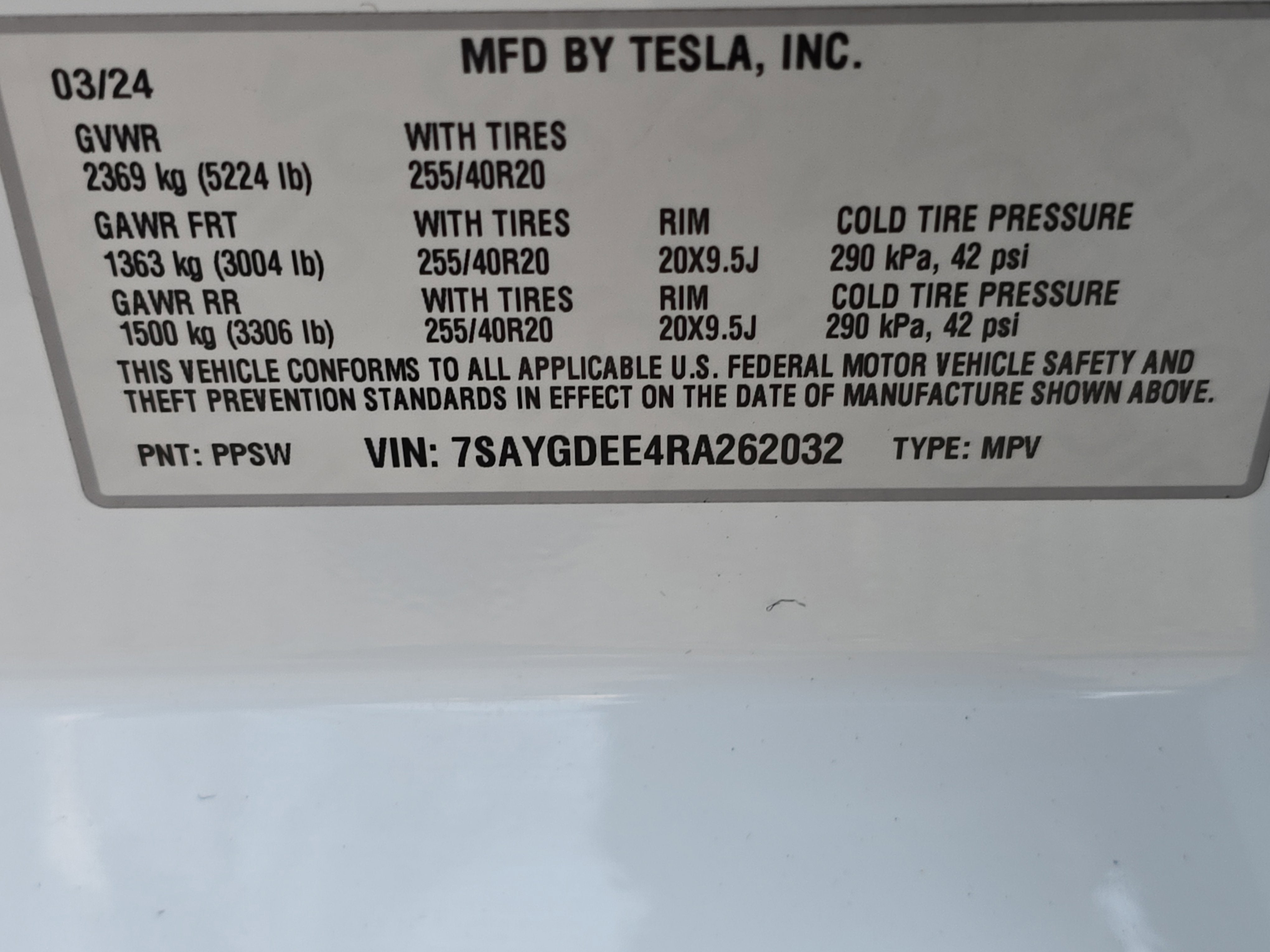 2024 Tesla Model Y Long Range