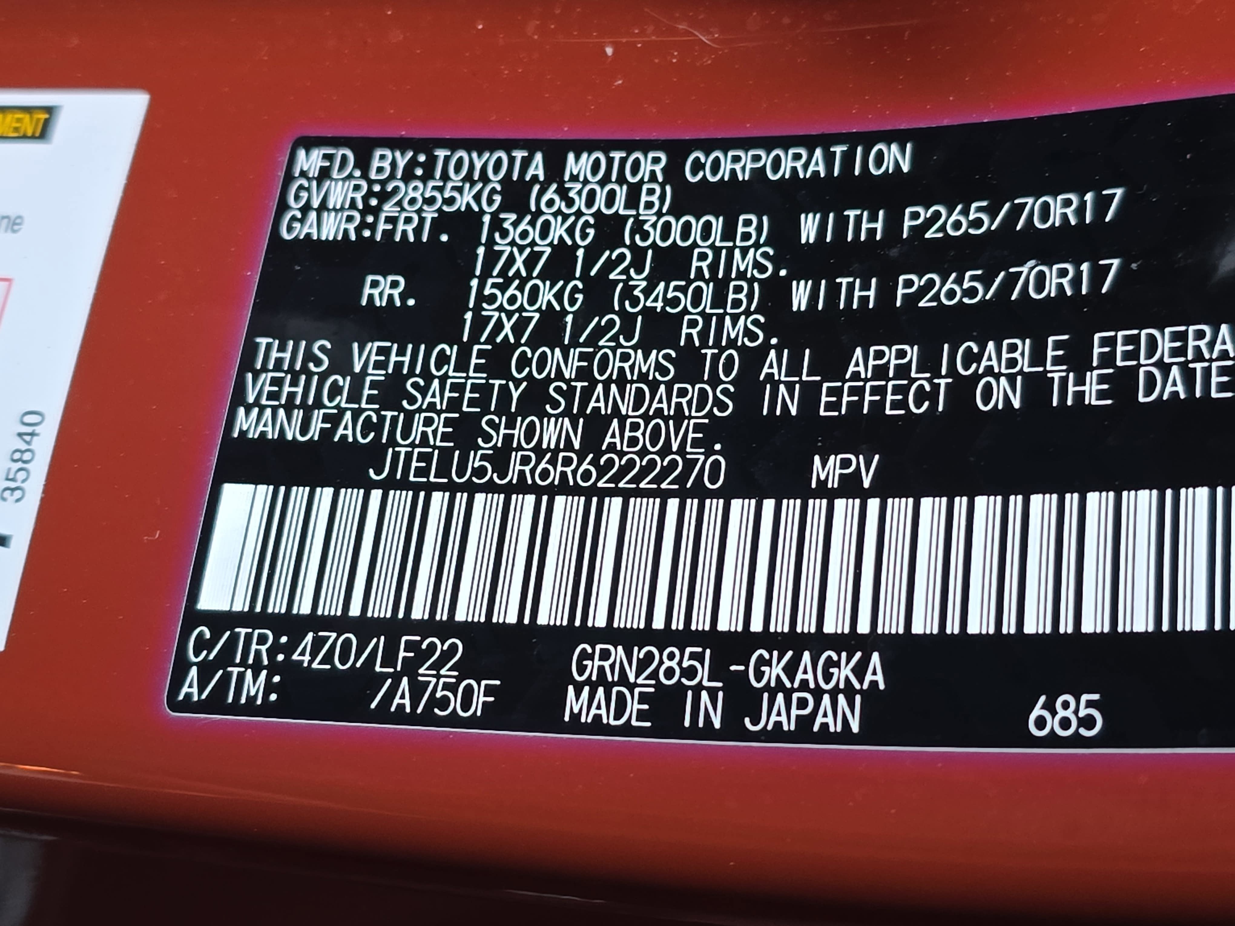 2024 Toyota 4Runner TRD Pro