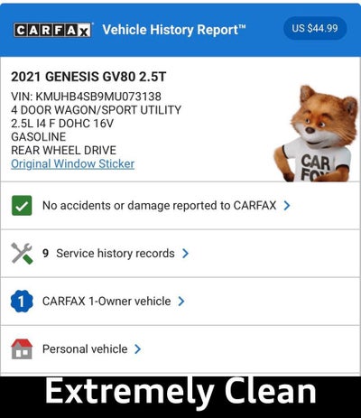 2021 Genesis GV80 2.5T