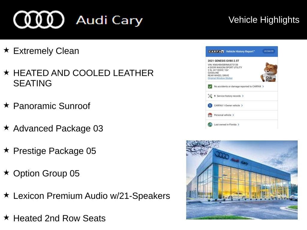 2021 Genesis GV80 2.5T