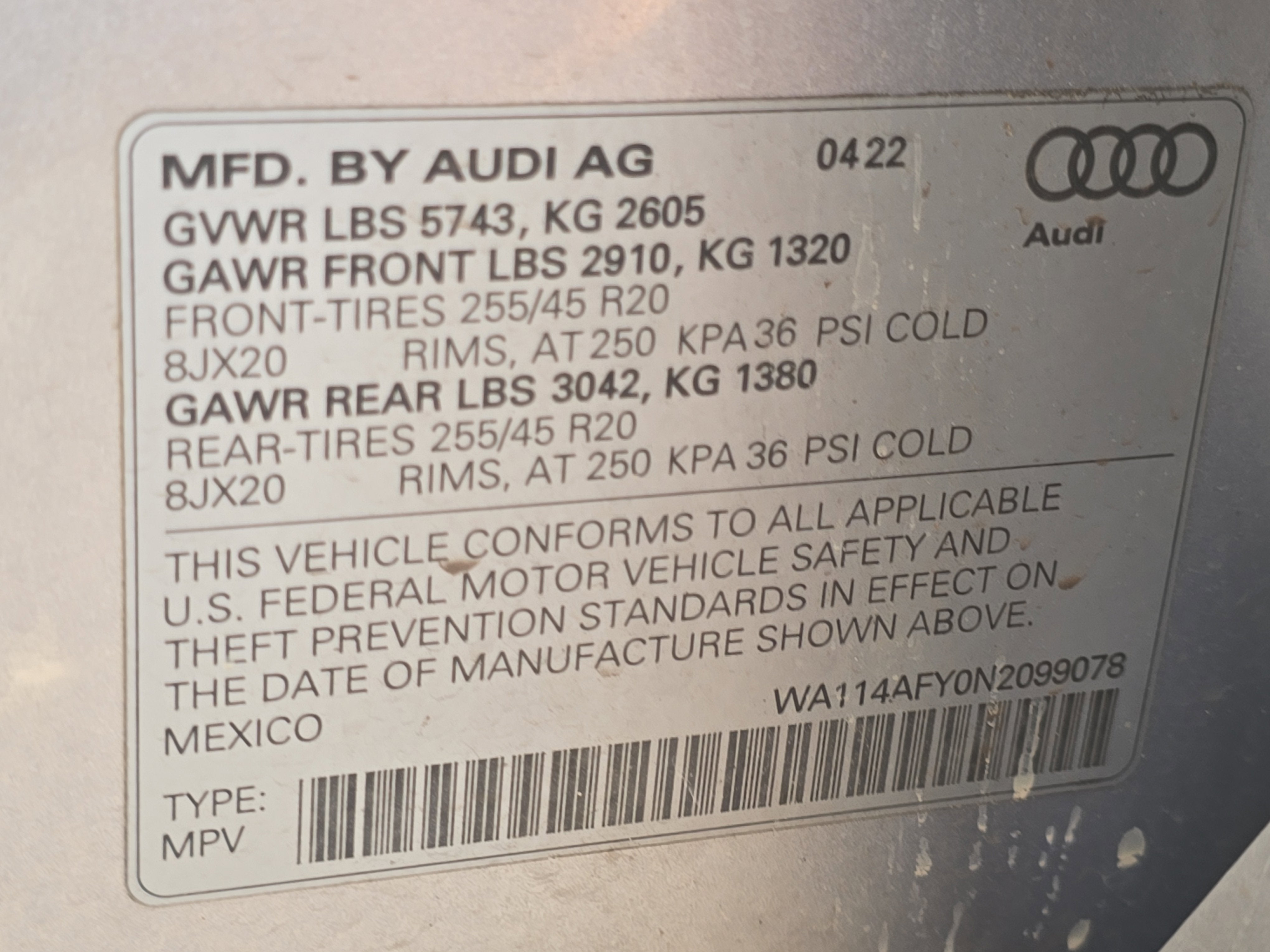 2022 Audi SQ5 Sportback Premium