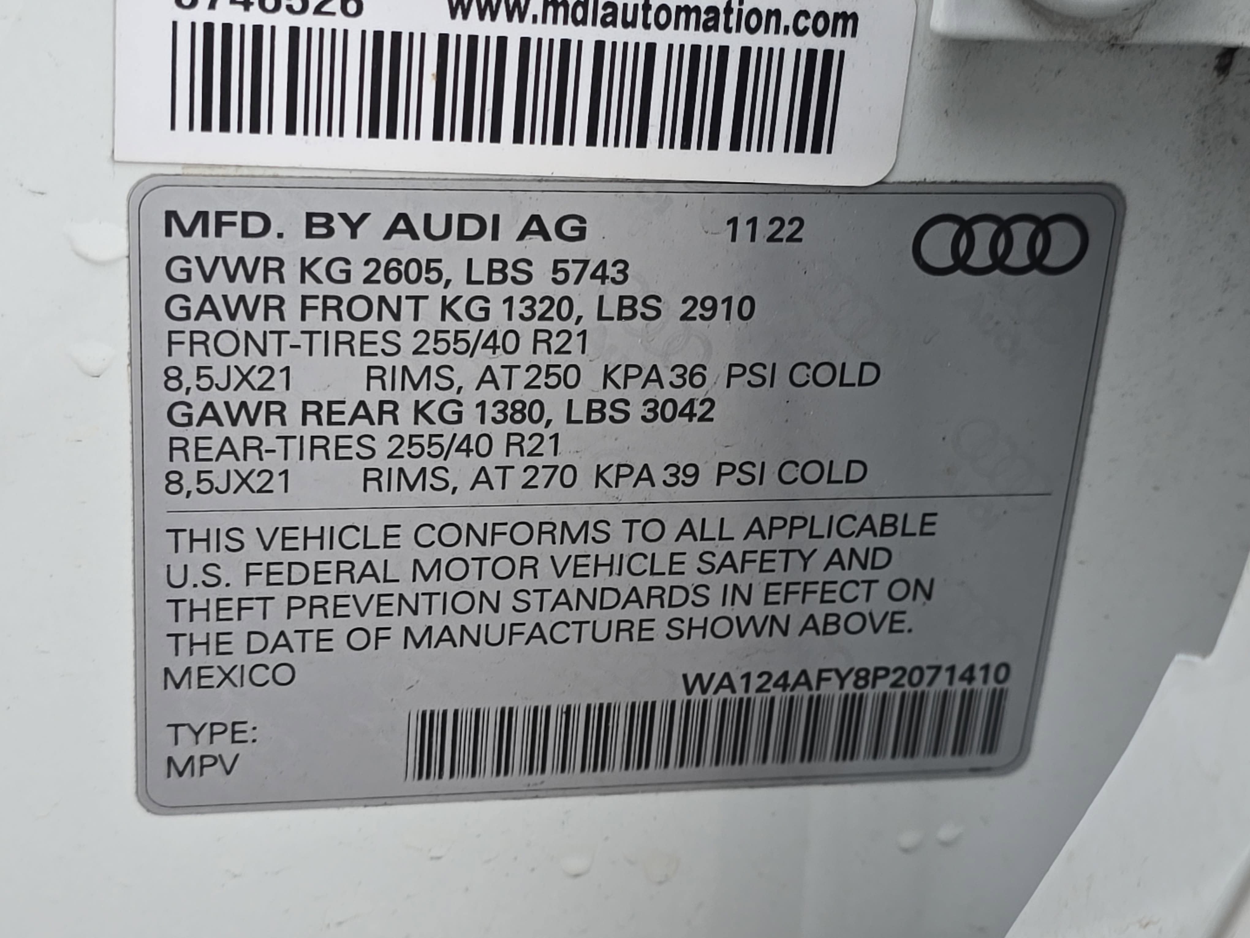 2023 Audi SQ5 Sportback Premium Plus