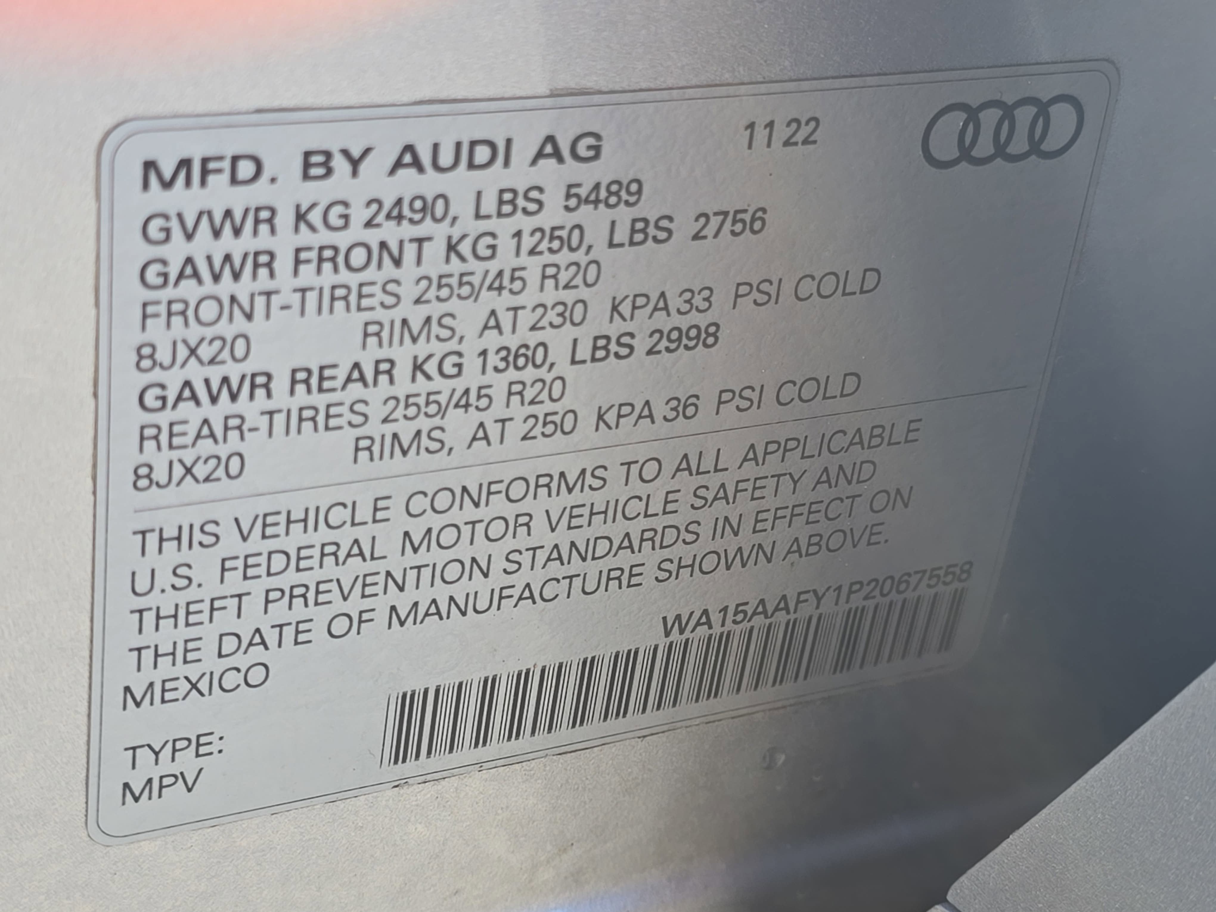 2023 Audi Q5 Sportback S line Premium Plus