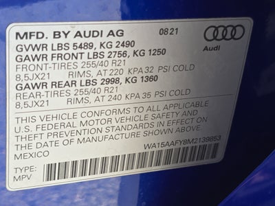 2021 Audi Q5 Sportback Premium Plus