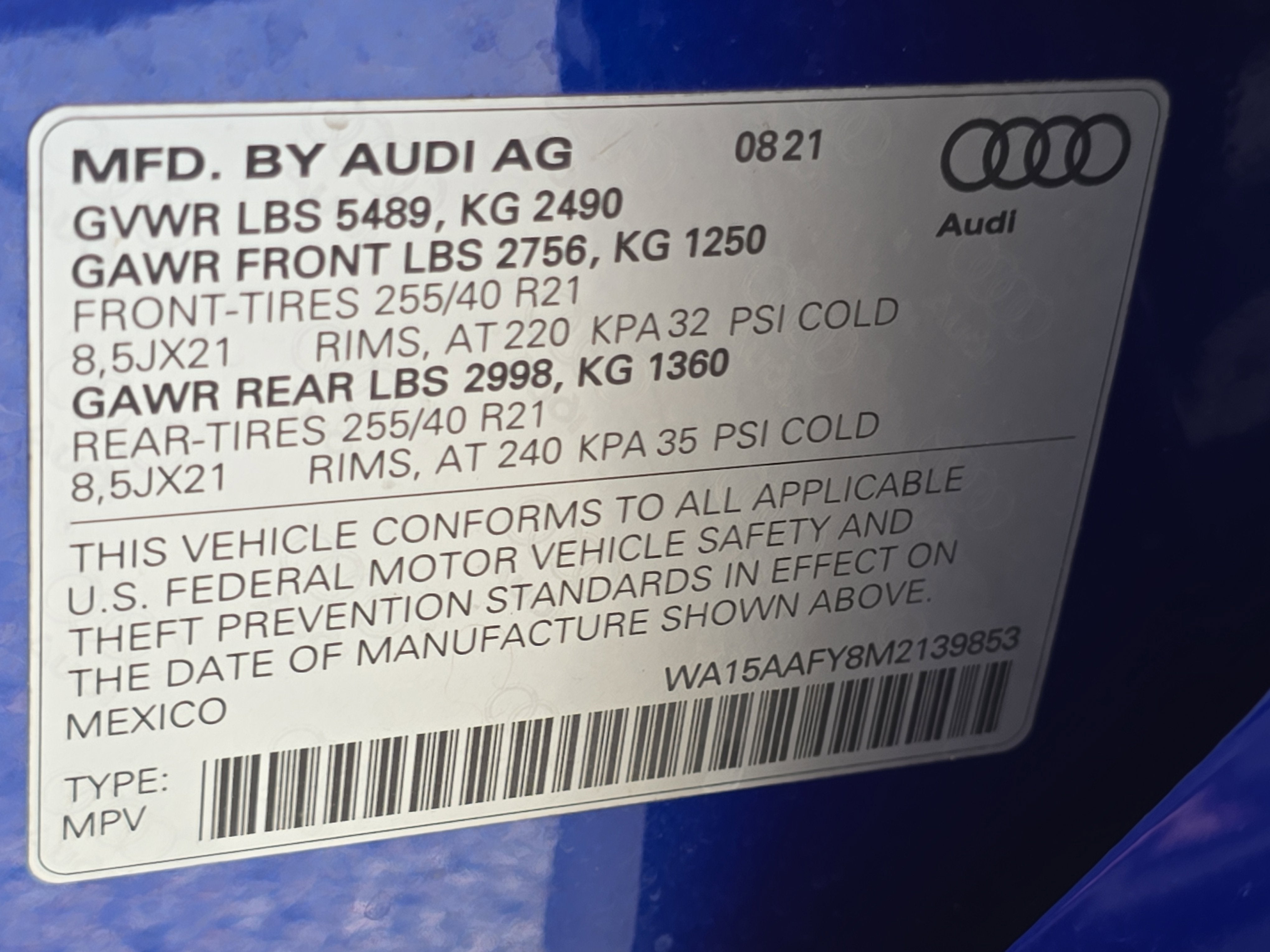 2021 Audi Q5 Sportback Premium Plus