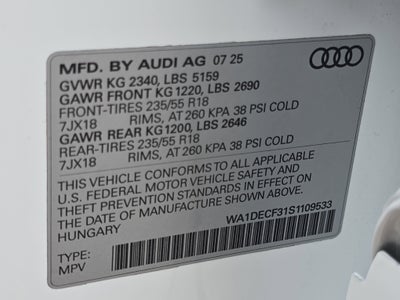 2025 Audi Q3 S line Premium