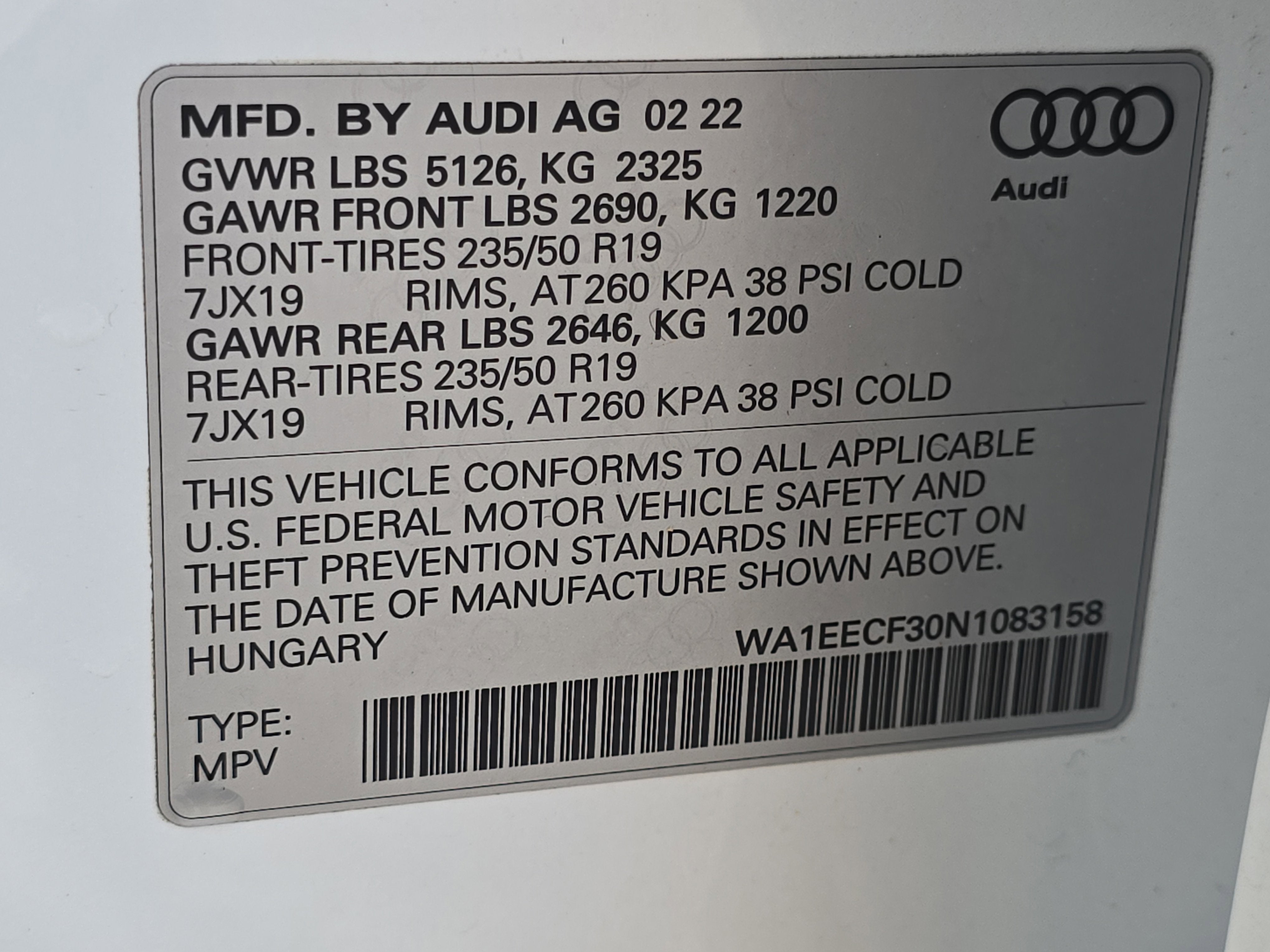 2022 Audi Q3 S line Premium Plus