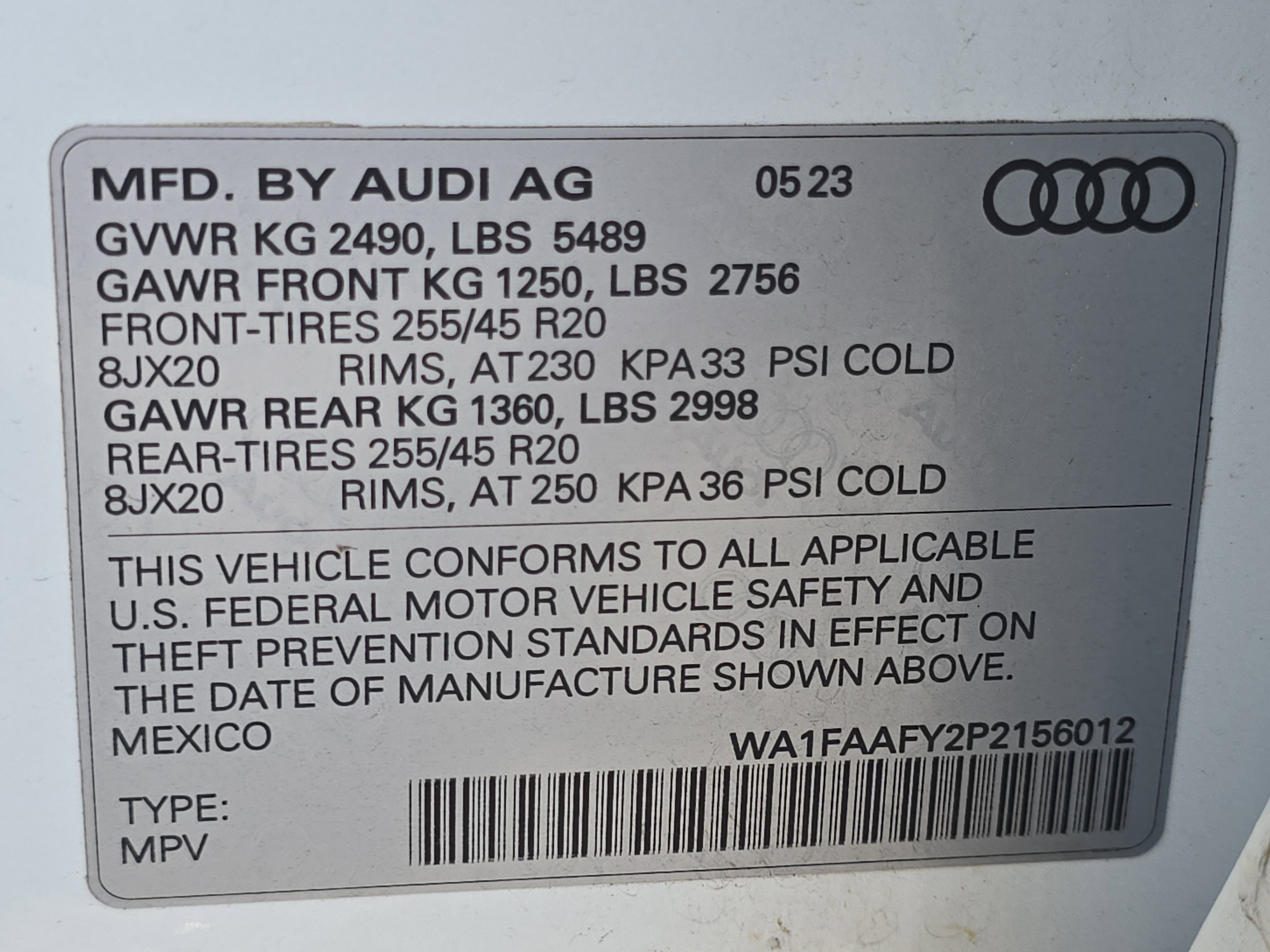 2023 Audi Q5 S line Prestige