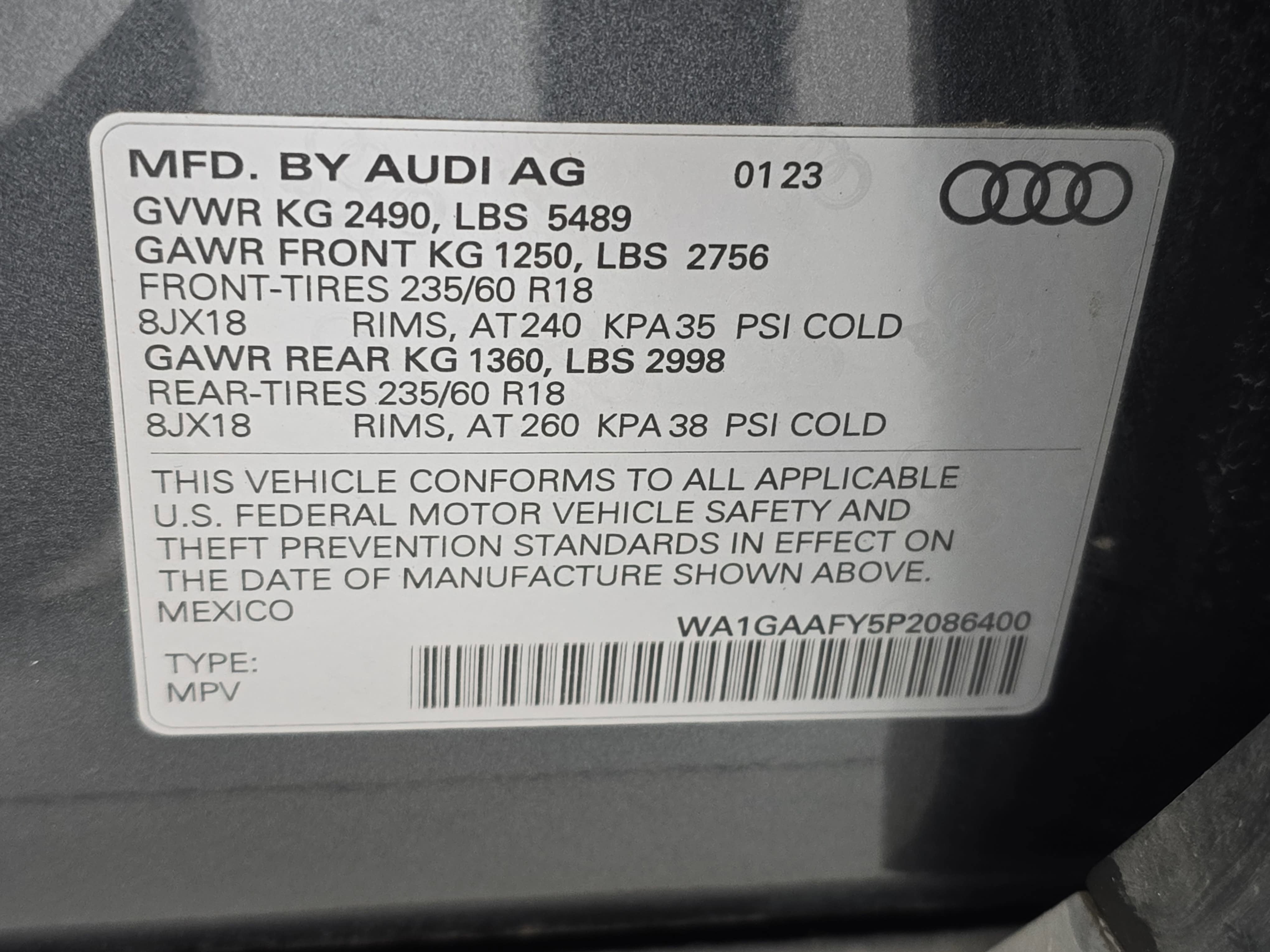 2023 Audi Q5 S line Premium