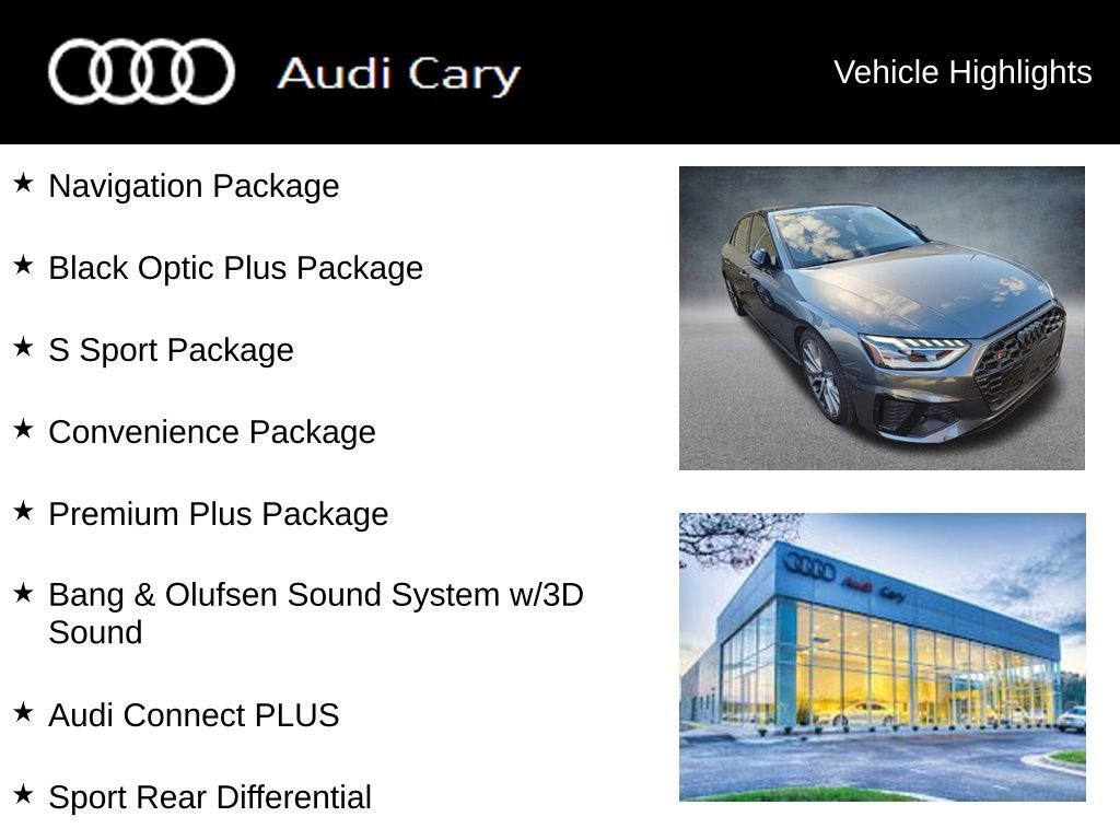 2023 Audi S4 Sedan Premium Plus