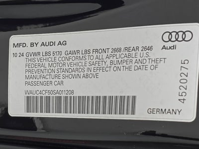 2025 Audi S5 Sportback Premium Plus