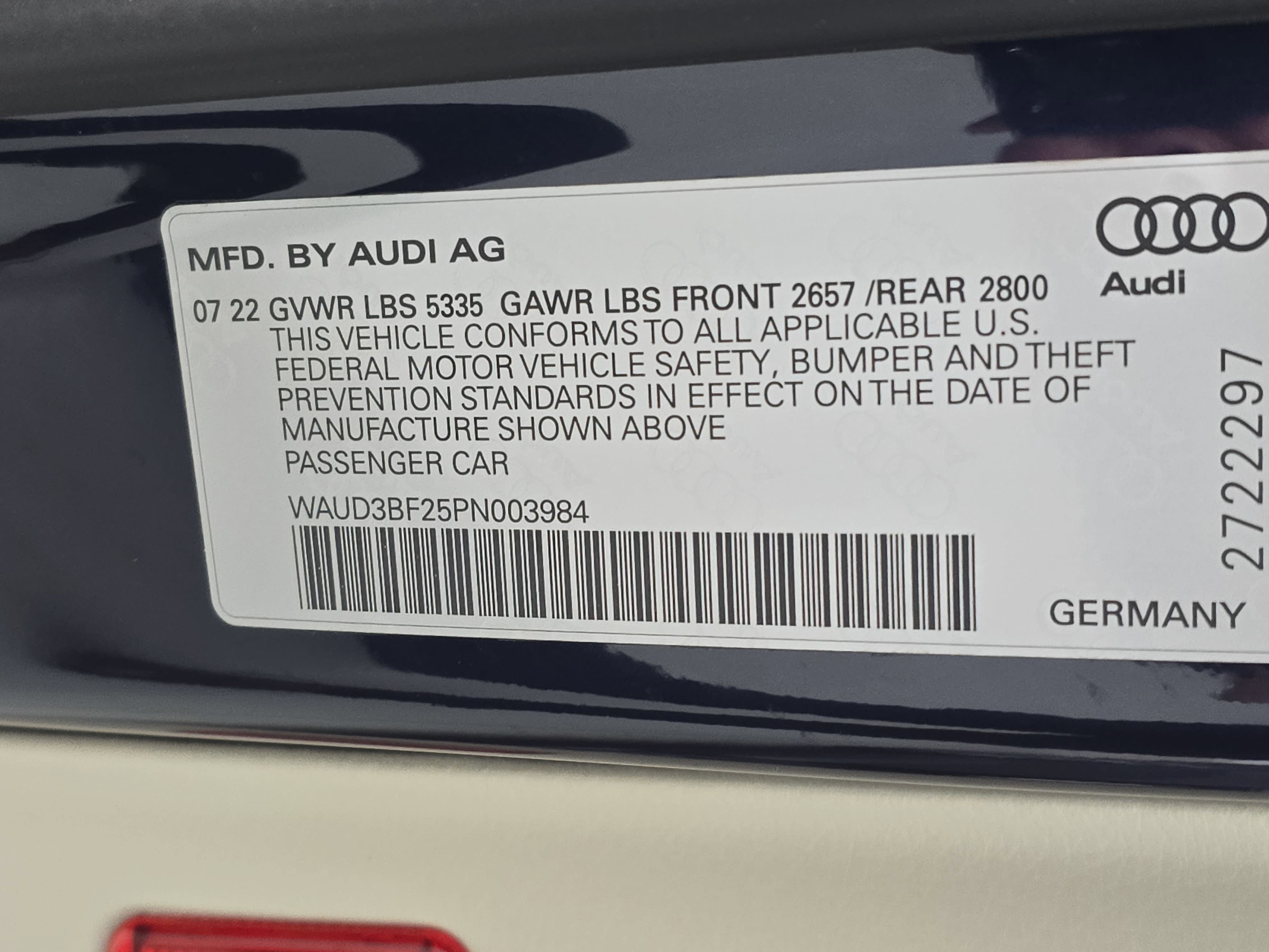 2023 Audi A6 Sedan Premium