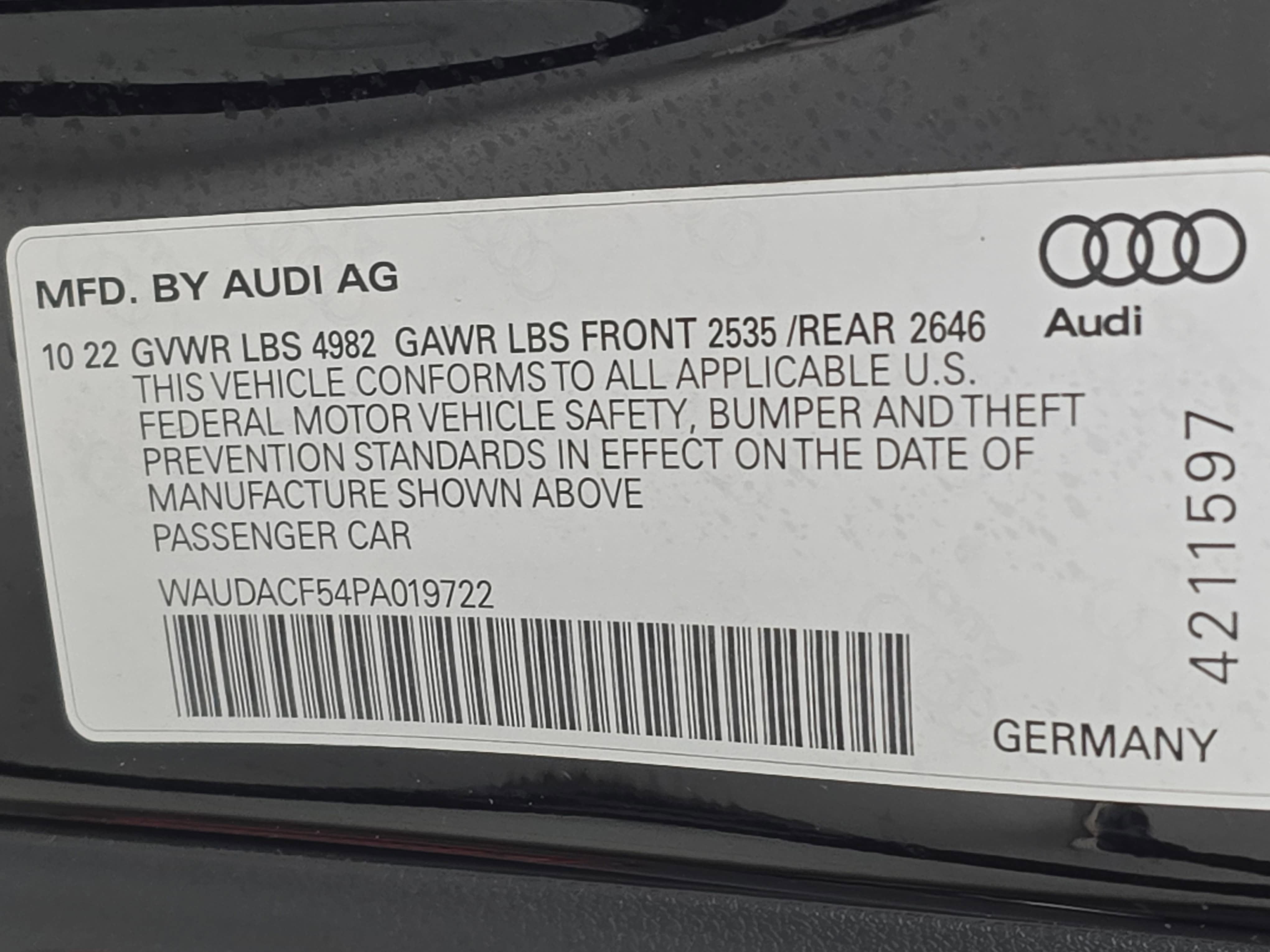 2023 Audi A5 Sportback S line Premium