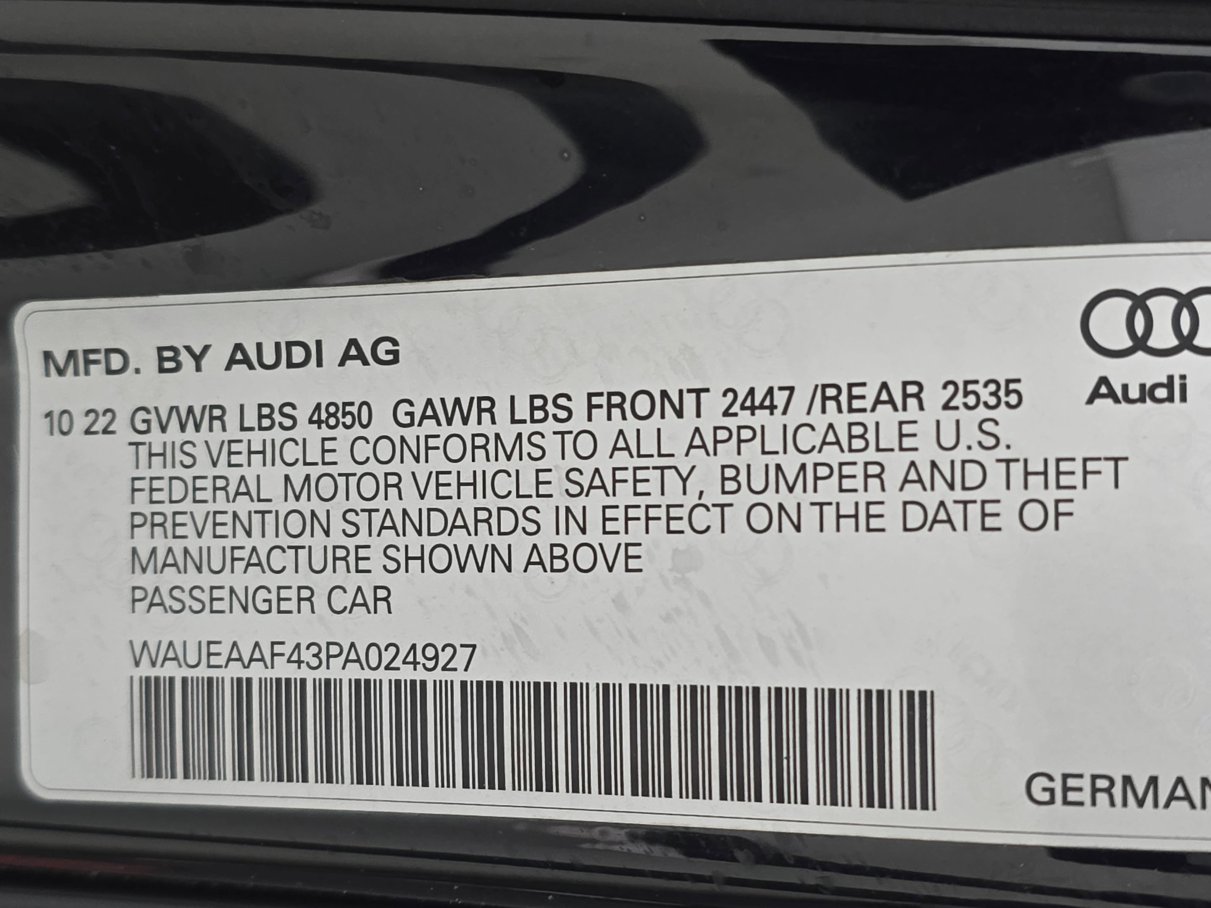 2023 Audi A4 Sedan S line Premium Plus