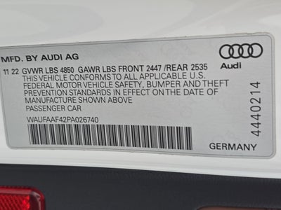 2023 Audi A4 Sedan S line Prestige
