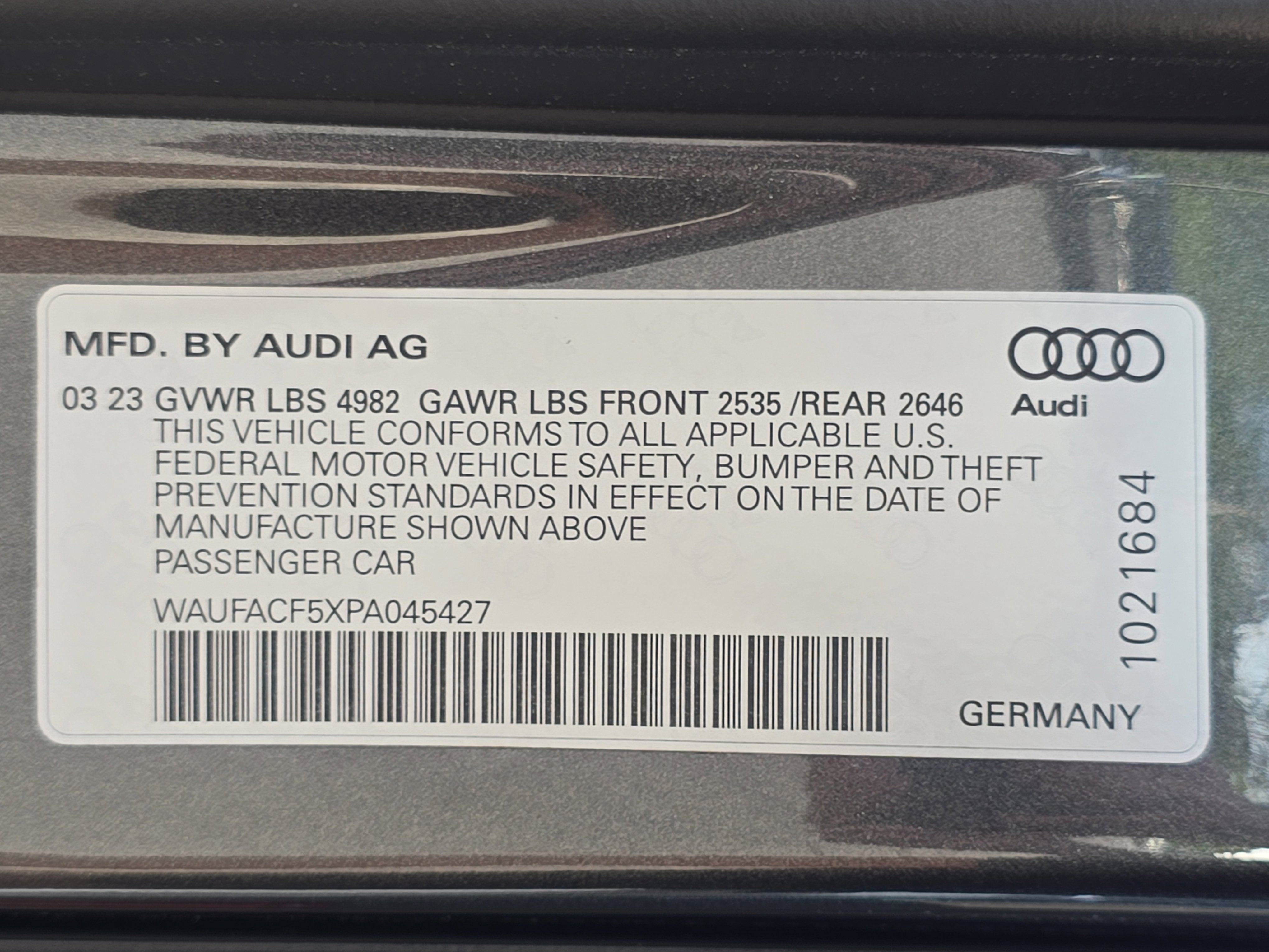 2023 Audi A5 Sportback S line Premium Plus