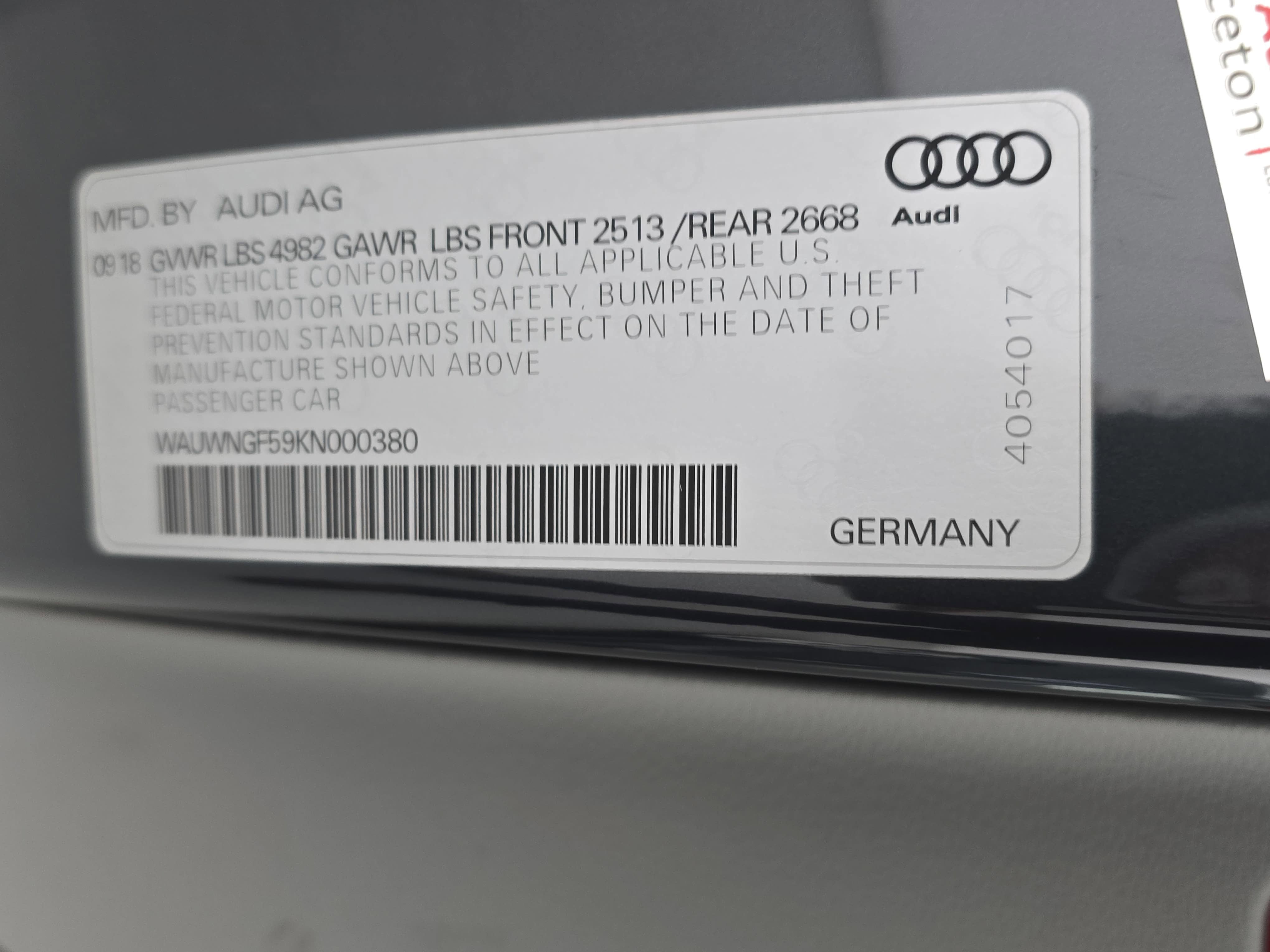 2019 Audi A5 Cabriolet Premium