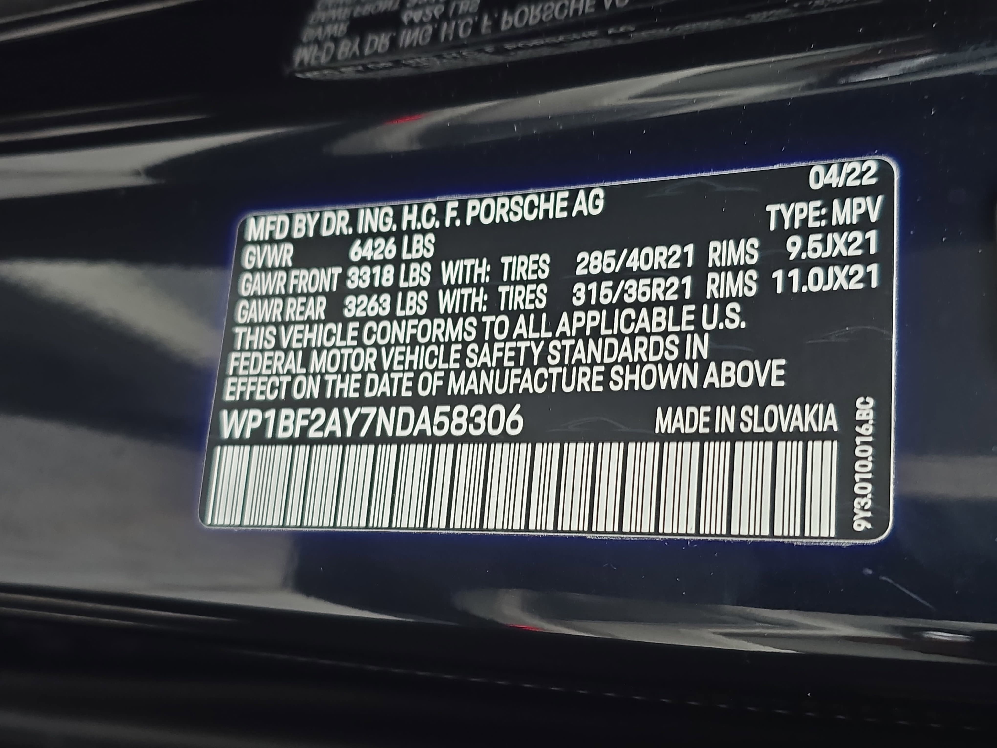 2022 Porsche Cayenne Turbo