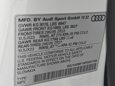 2023 Audi RS Q8 4.0T
