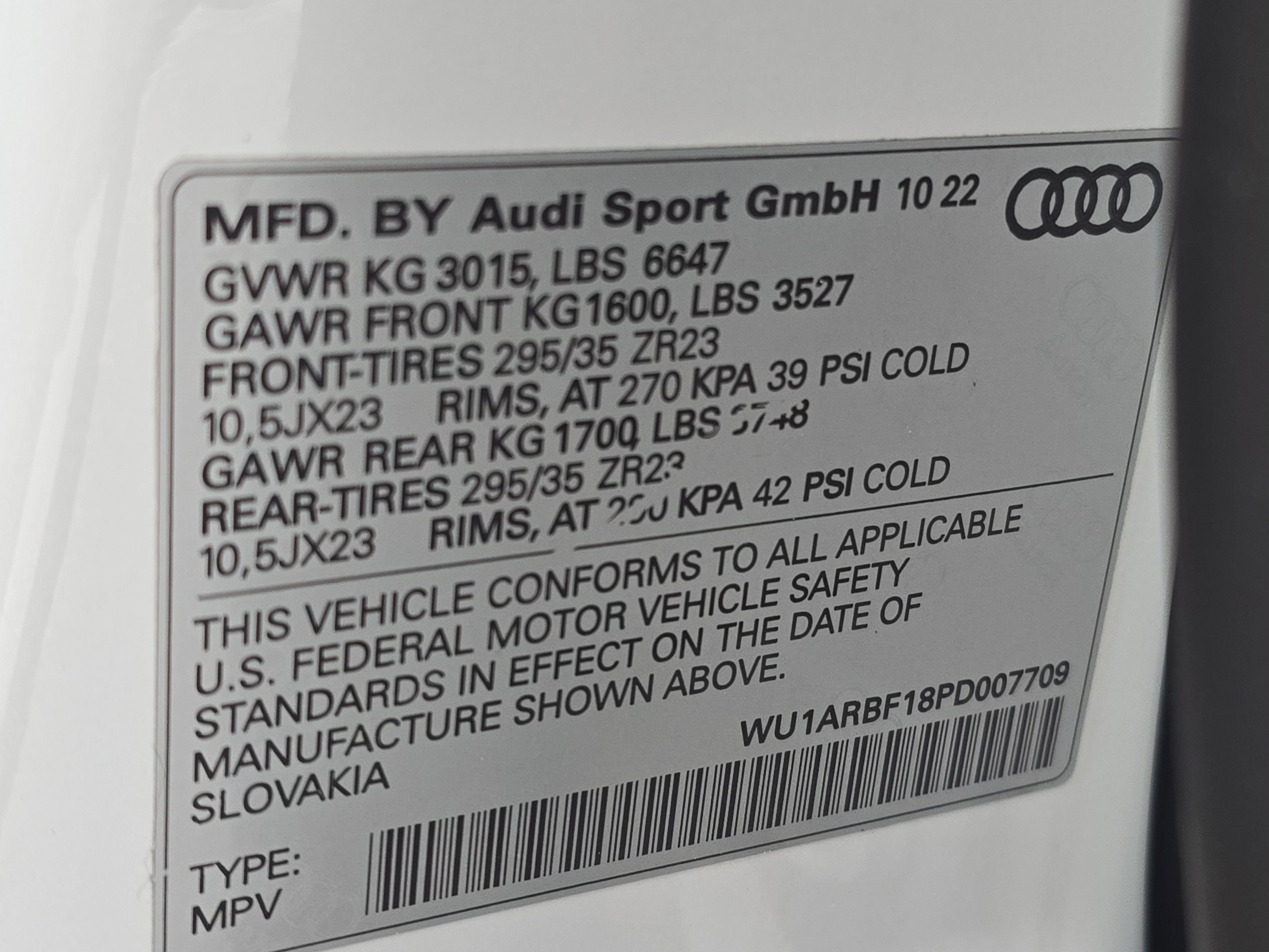 2023 Audi RS Q8 4.0T