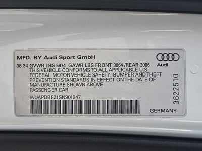 2025 Audi RS 7 performance