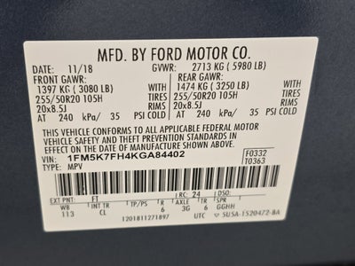 2019 Ford Explorer Limited