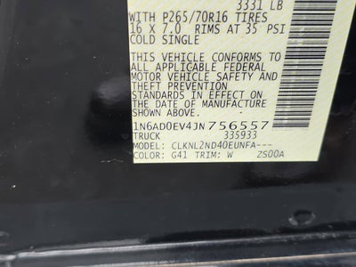 2018 Nissan Frontier SV V6