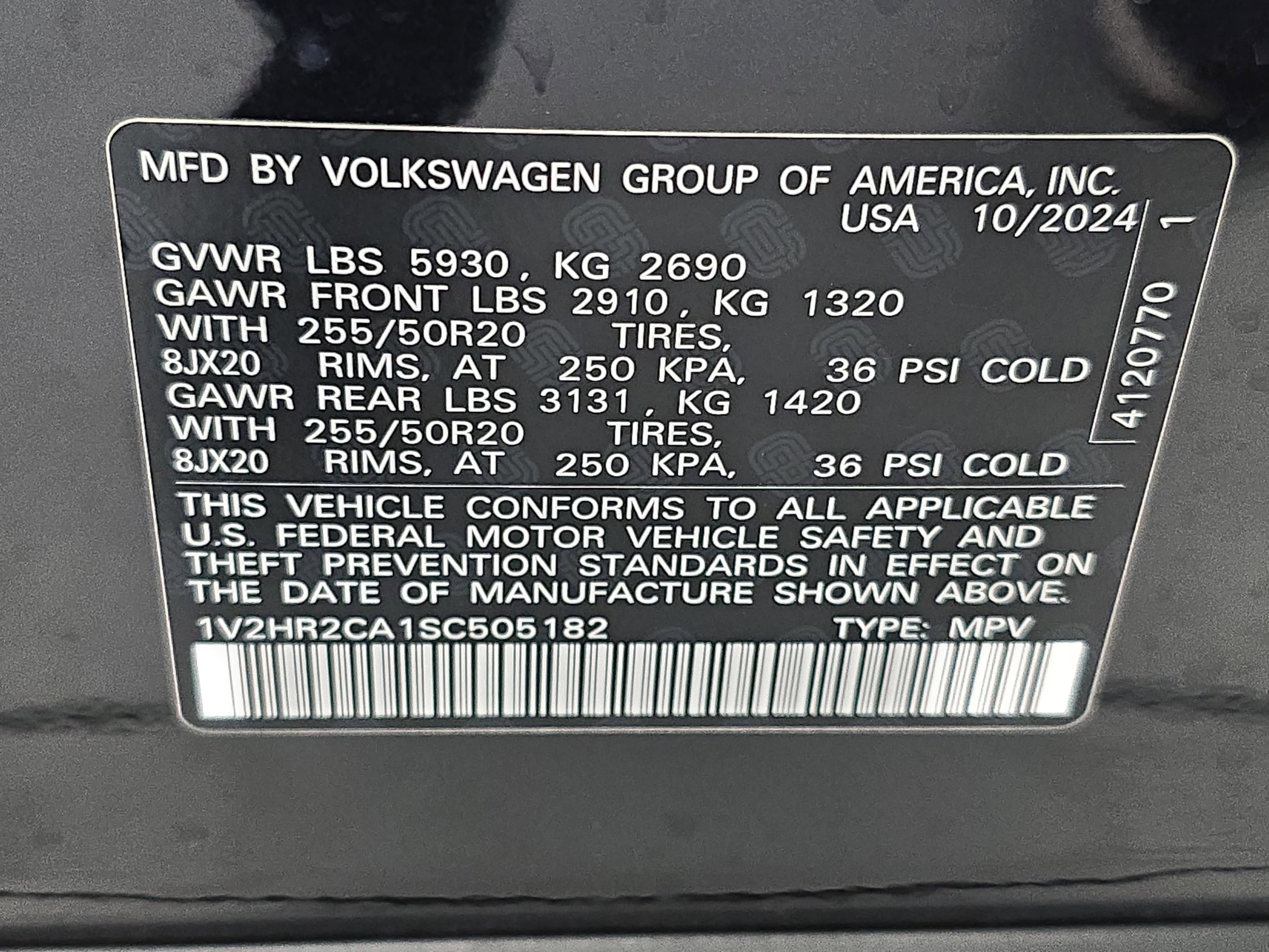 2025 Volkswagen Atlas 2.0T SE w/Technology
