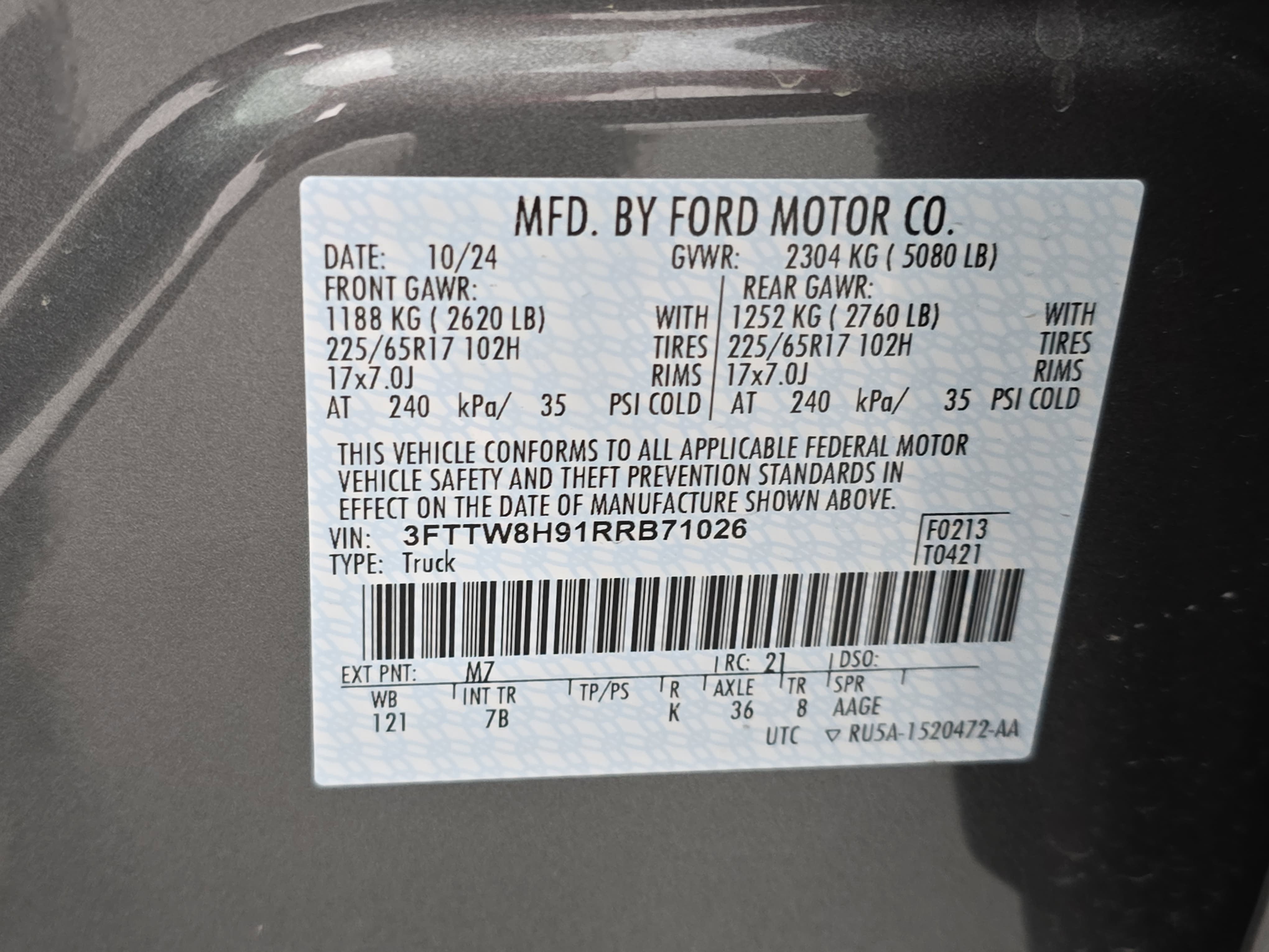 2024 Ford Maverick XLT